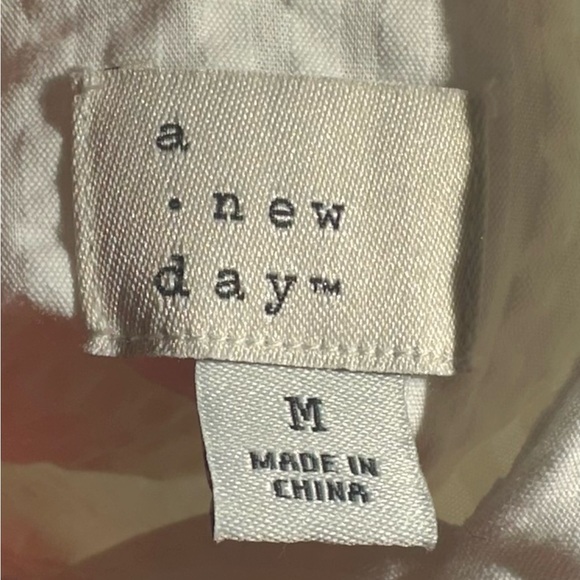 a new day White Tie Strap Lined Dress, Size M - Picture 4 of 9